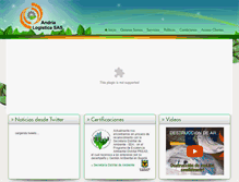 Tablet Screenshot of andrialogistica.com